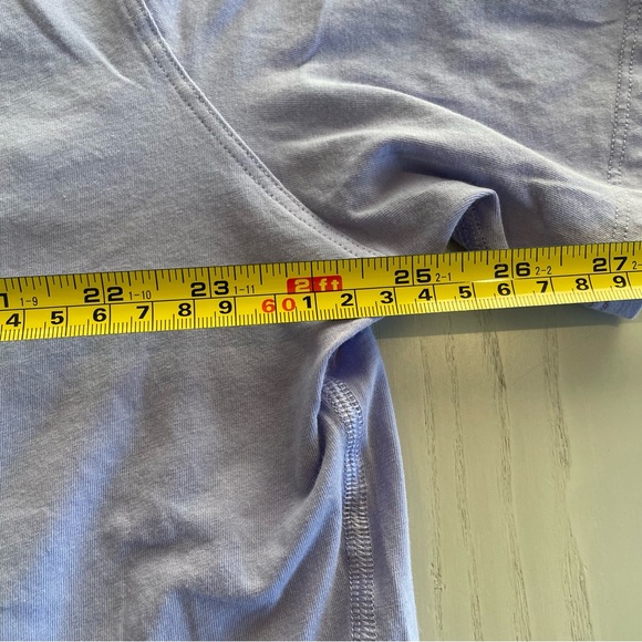 Lululemon Back in Action Organic Cotton Short-Sleeve Shirt Lilac Smoke 10 - Picture 3 of 6